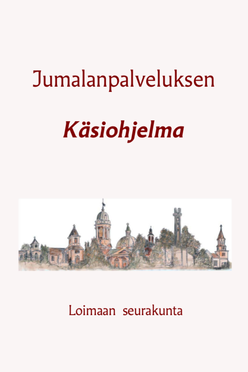 Loimaan seurakunnan messuohjelman kansi