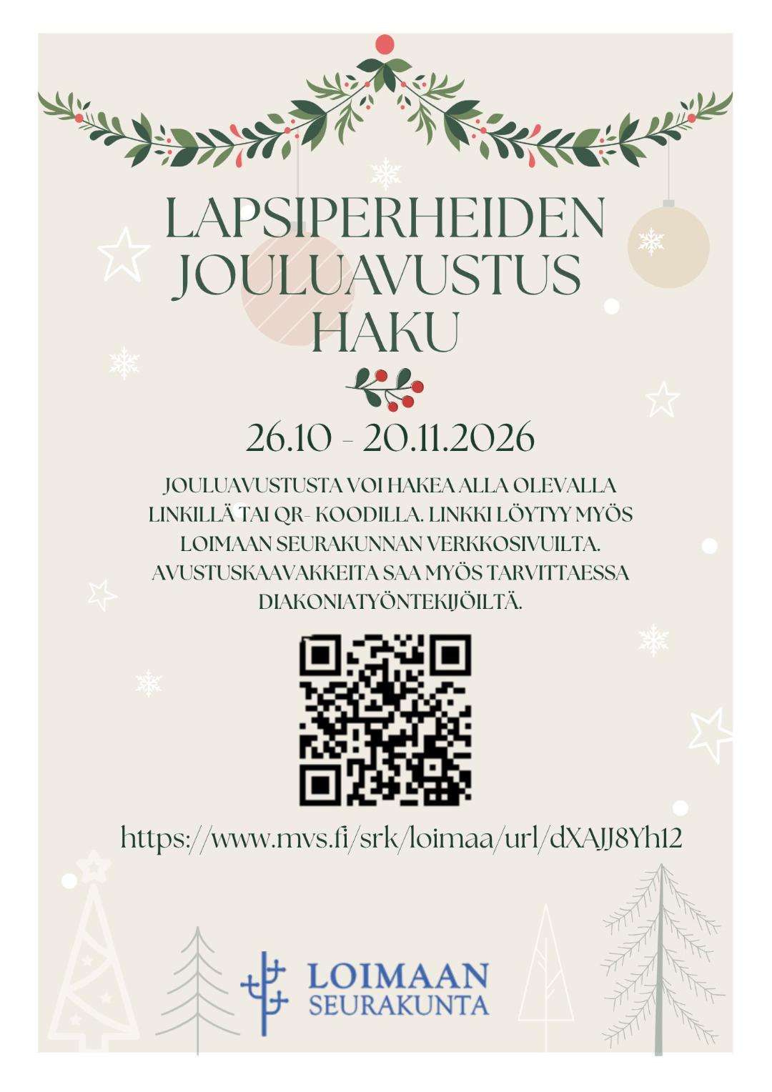 Lapsiperheiden jouluavustushaku